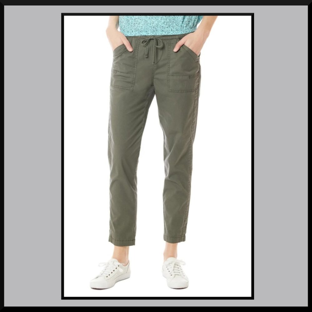 NWT! UNIONBAY Maryanne Fatigue Green Women's Pants ~ Sz M (Ret $54) Super Comfy